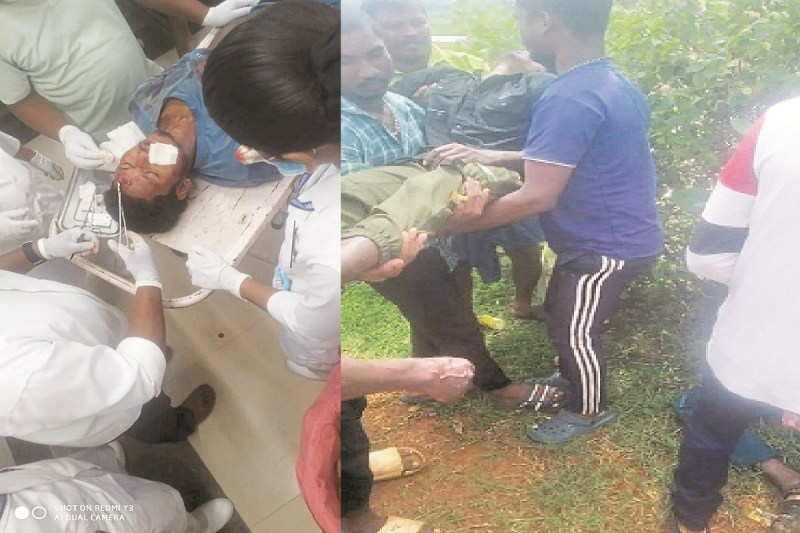 बाइक की आमने-सामने टक्कर में 3 युवक घायल (Photo source- Patrika)