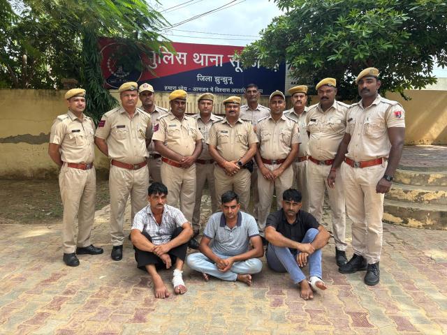 jhunjhunu Sarpanchs car Attack