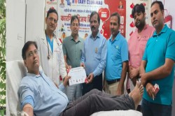कारगिल विजय दिवस पर रोटरी क्लब मऊ द्वारा रक्तदान शिविर का आयोजन - image