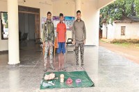 विस्फोटक सामग्री के साथ एक नक्सली गिरफ्तार (Photo source- Patrika)