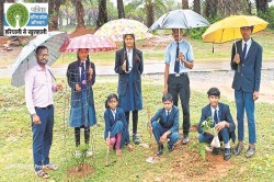 अलनार स्कूल में बच्चों ने पौधों को मां के नाम किया समर्पित, पर्यावरण संरक्षण का
दिया संदेश - image