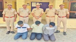 शराब सेल्समैन से मारपीट कर वीडियो वायरल करने वाले तीन आरोपी गिरफ्तार - image