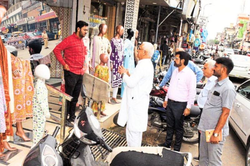 One-way system started again in Jaipur Rajapark