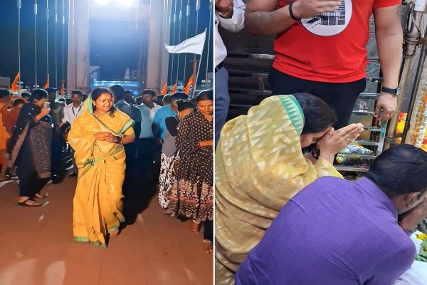 मंत्री लक्ष्मी राजवाड़े का MP दौरा (फोटो सोर्स-DPR)