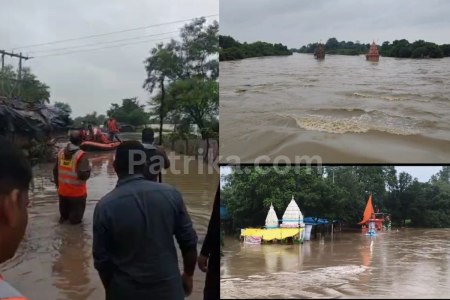 betwa flood threat vidisha heavy rain warning monsoon update rescue operations underway
