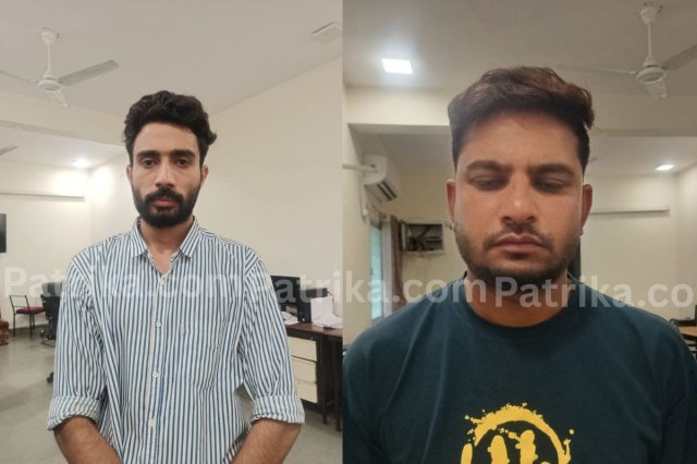 पकड़े गए आरोपी शाहरुख और सैफुद्दीन 