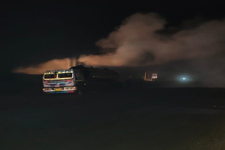 Acid leak from tanker
