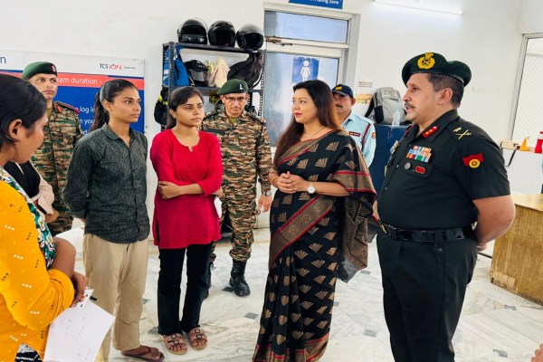 लखनऊ में ऑनलाइन सामान्य प्रवेश परीक्षा केंद्रों निरीक्षण फोटो सोर्स : Patrika