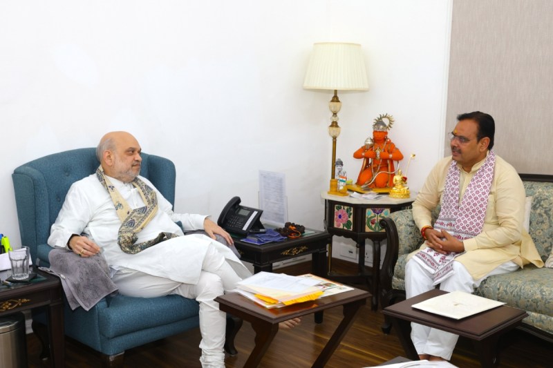 Amit Shah and CM Bhajanlal