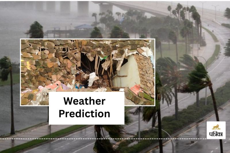 Banswara Weather Today in 90 minutes light to moderate rain IMD Yellow alert 20-30 KMPH speed blow thunderstorm