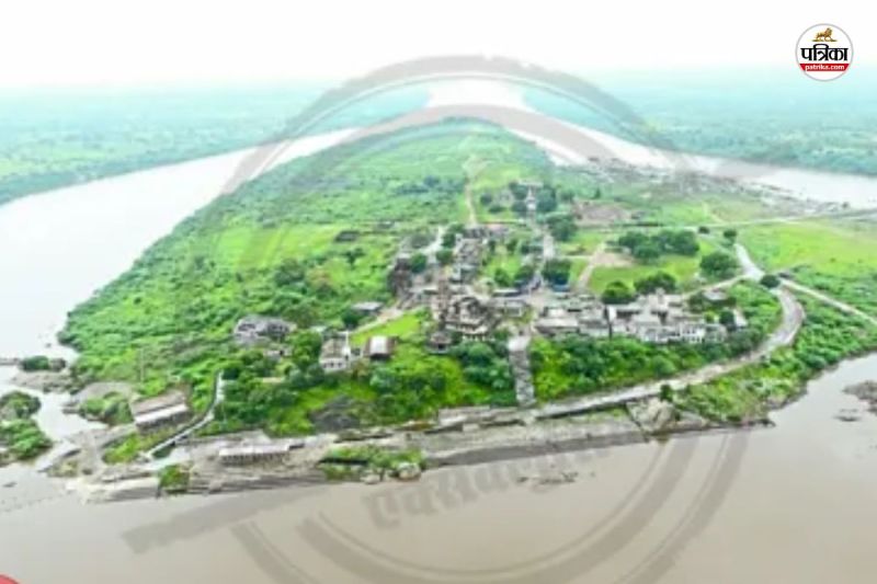 Dungarpur Beneshwar Dham became an island for first time in monsoon more than 25 devotees stranded Meteorological Department warned of very heavy rain for 2 days