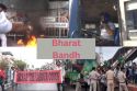 Bharat Bandh: Arson reported, Kolkata bus drivers seen wearing helmets