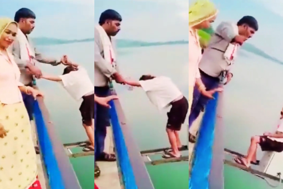 VIDEO: रील के चक्कर में मां-बाप ने बेटी से करवाया खतरनाक स्टंट, बरेठा बांध की
घटना; गुस्साए लोग