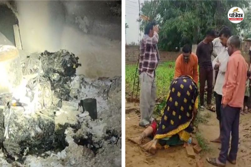 Father-son burnt alive