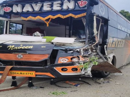 Bus-truck accident