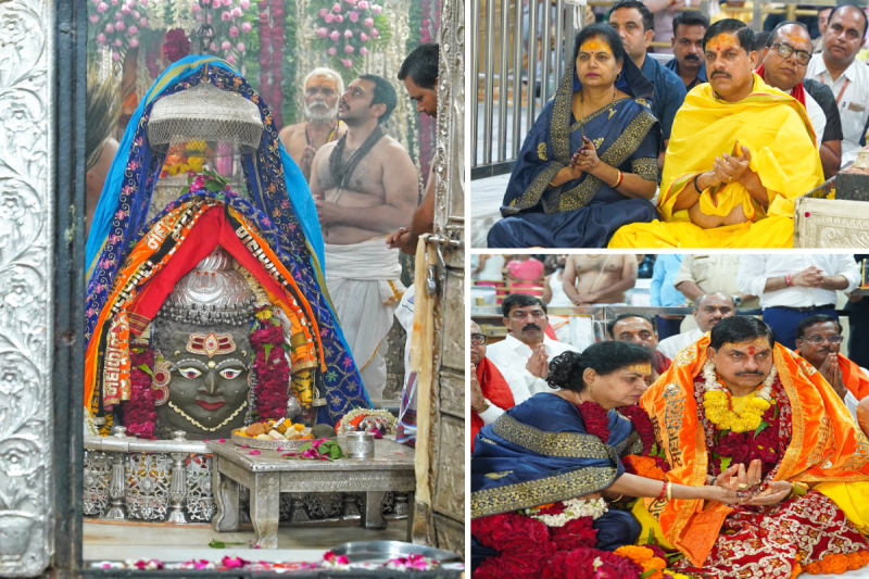 CM Mohan Yadav at mahakal temple ujjain
