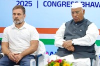 Rahul Gandhi and Mallikarjun Kharge