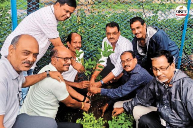 Patrika Harit Pradesh: हरेली पर्व पर धरती का किया श्रृंगार, लोगों ने किया पौधरोपण, पौधों को पेड़ बनाने का लिया संकल्प