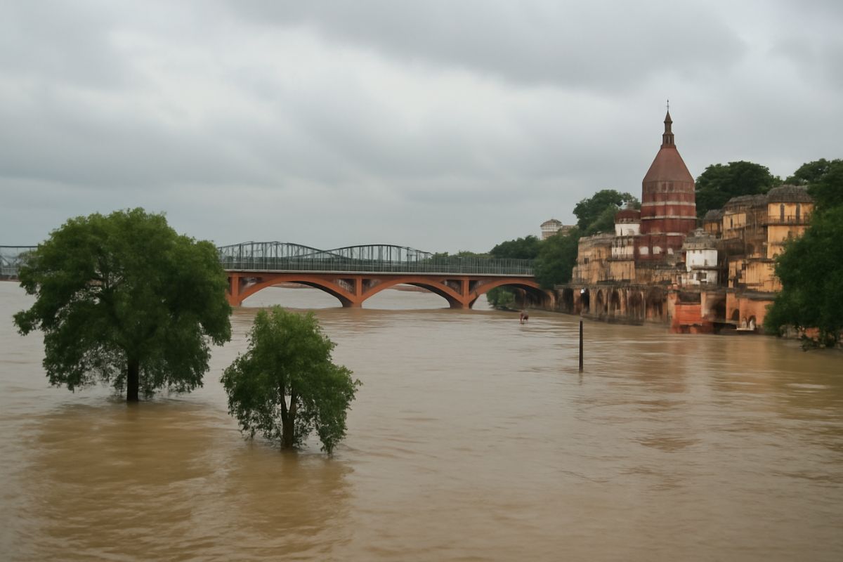 उत्तर प्रदेश में सामान्य से 30% अधिक बारिश, प्रयागराज में गंगा-यमुना के बढ़ते
जलस्तर से बाढ़ का खतरा