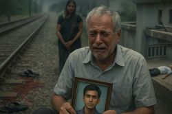 ट्रेन की चपेट में आने से बेटे की मौत… सदमे में छत से गिरा पिता, गर्दन की हड्डी
टूटी; मौत - image
