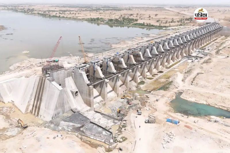 ईसरदा बांध में आज शाम तक पहुंचगा बीसलपुर का पानी, पत्रिका फोटो