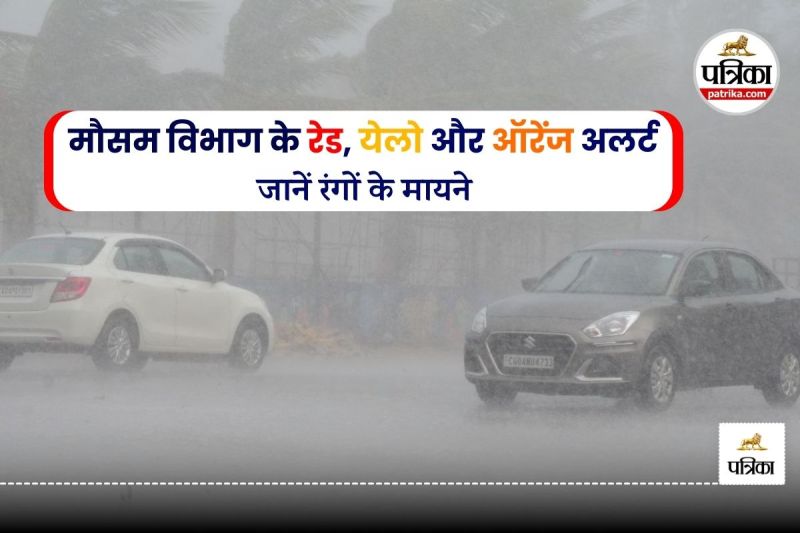 Weather News, red, yallow, orenge Alert