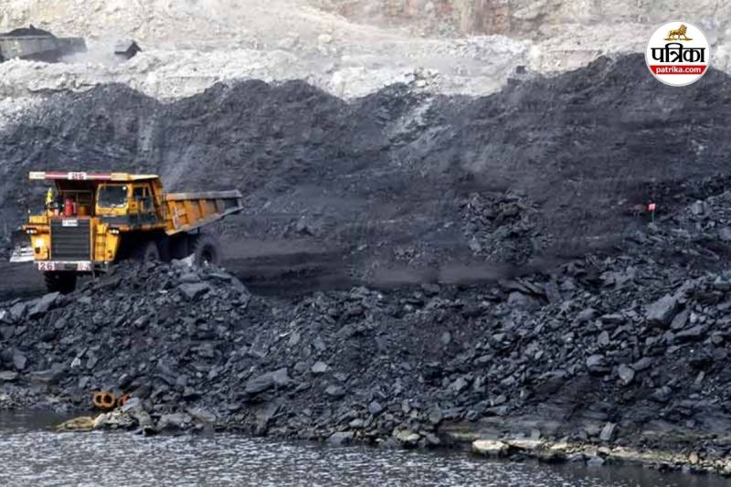 कोयला खदान के उत्पादन में आई गिरावट (Photo source- Patrika)