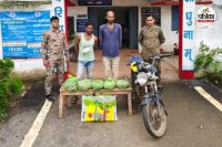 पांच किलो गांजा के साथ दो पकड़ाए (Photo source- Patrika)