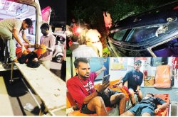 शिवुपरी लिंक रोड पर रात एक बजे हादसा… कार का टायर फटा, कांवड़ियों को रौंदा, चार
की मौत, दो घायल - image