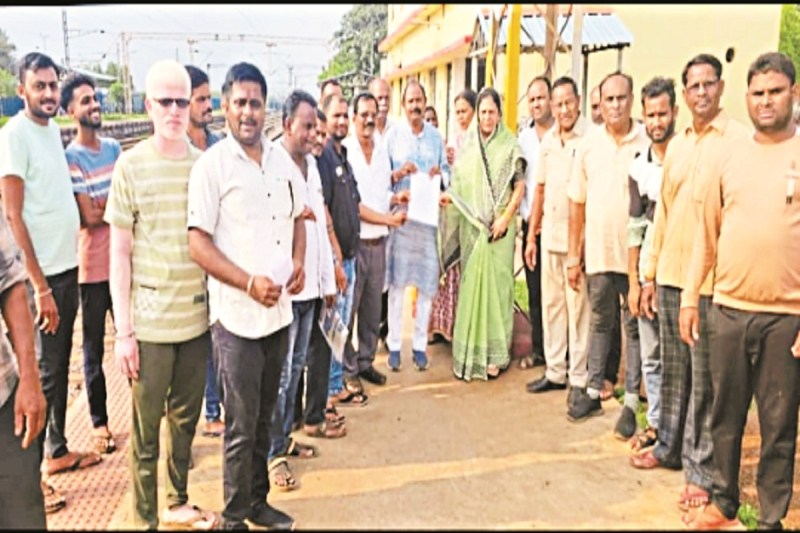 कांग्रेस कार्यकर्ताओं ने किया विरोध प्रदर्शन (Photo source- Patrika)