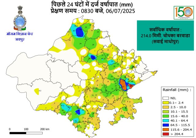 Rajasthan Rain Update
