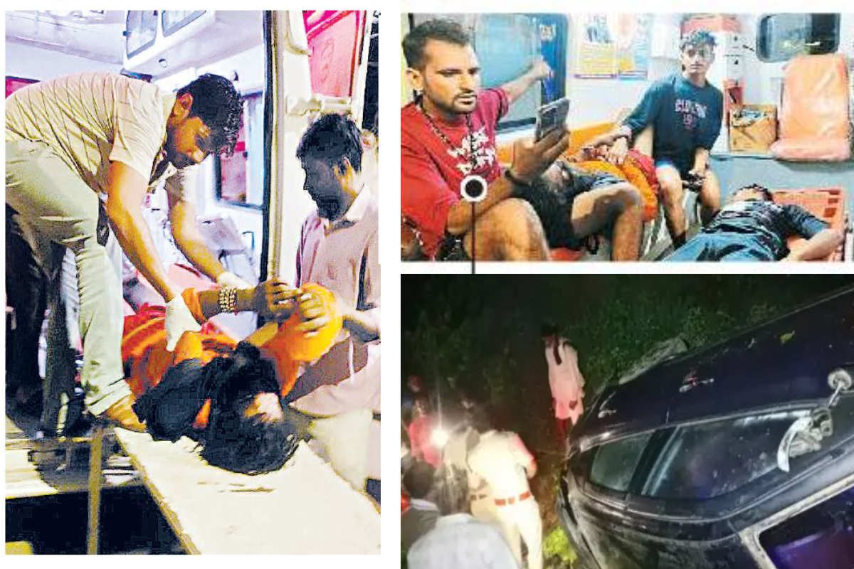 Gwalior Kanwariya Accident: Four Dead, Two Injured as Car Overturns