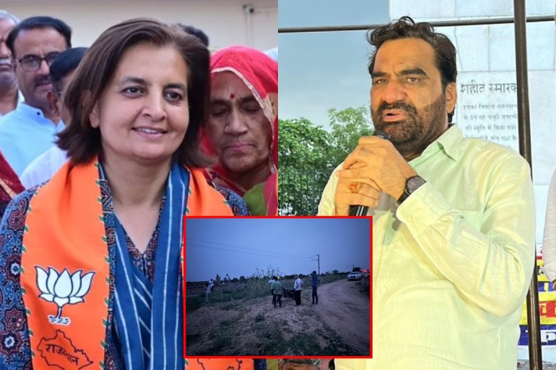 Hanuman Beniwal and Jyoti Mirdha