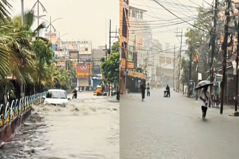 Heavy rain in Bilaspur news