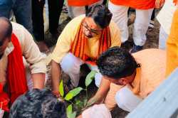 सेवा सप्ताह पर बजरंग दल के राष्ट्रीय संयोजक नीरज दौनेरिया ने किया वृक्षारोपण - image