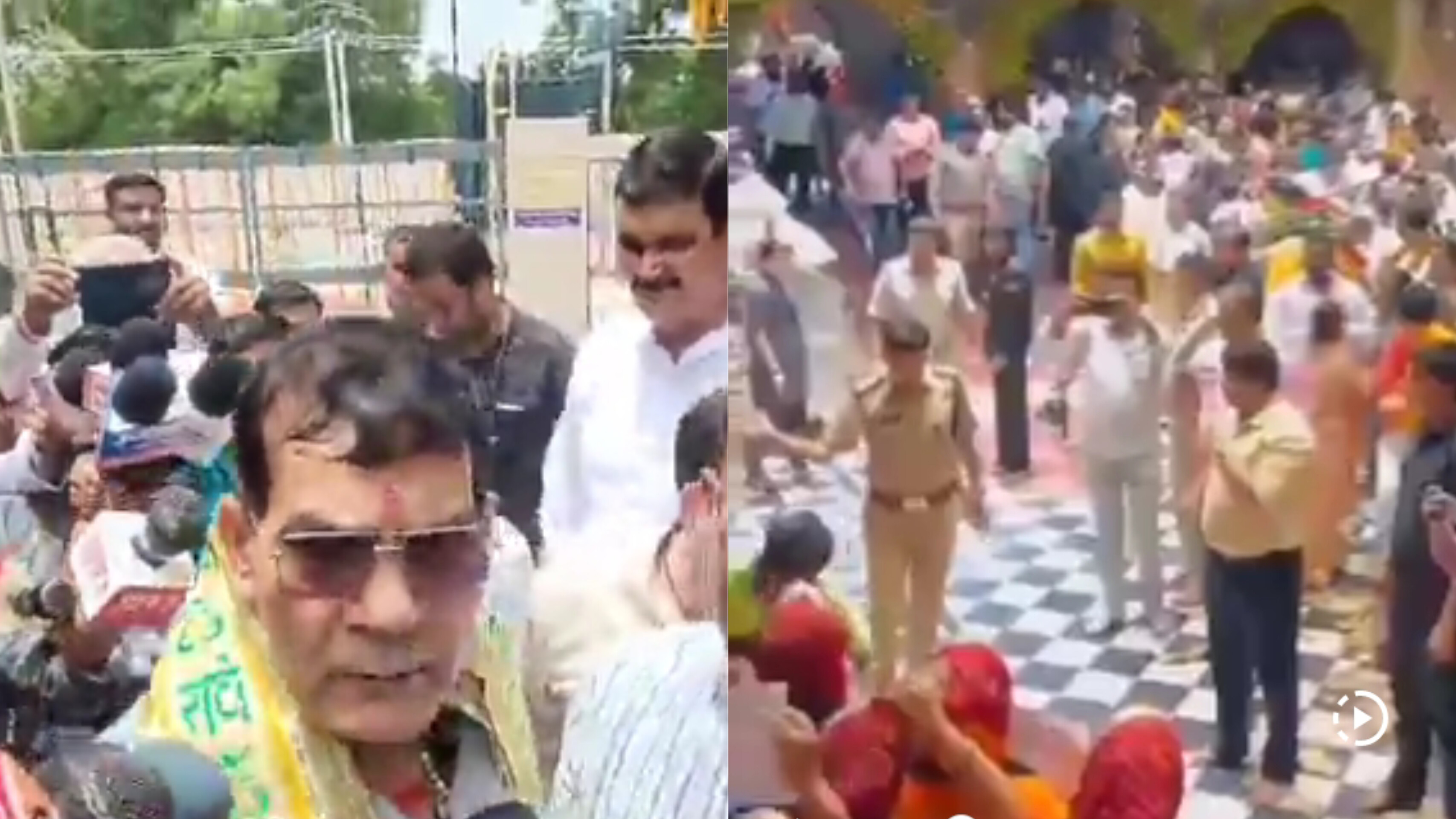 मथुरा कॉरिडोर का विरोध: योगी सरकार के मंत्री को दर्शन से रोका गया, वापस जाओ के
लगे नारे