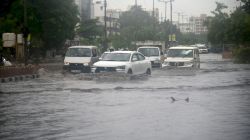 Weather : जोधपुर में तेज हवा के साथ मूसलाधार बारिश, सड़कें बनी दरिया - image