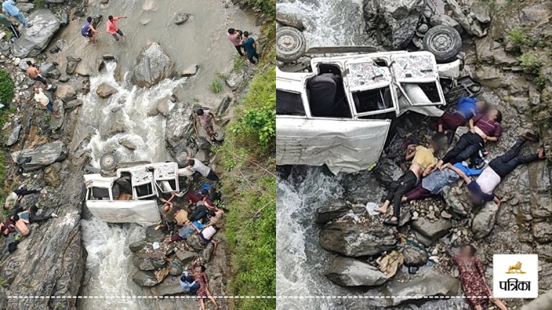 Max jeep fell into a ditch in Uttarakhand 8 people died