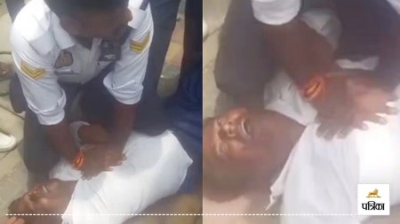 Policemen saved his life by giving CPR in moradabad UP