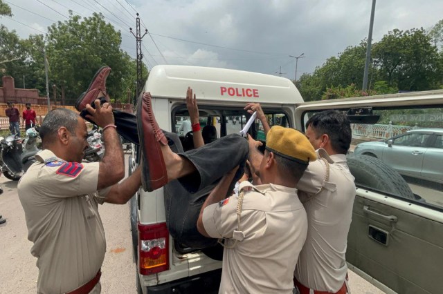Protest in JNVU