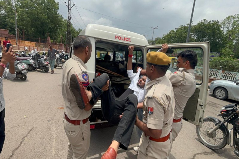 Protest in Jodhpur JNVU