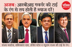 नीली टाई मतलब राहत, लाल मतलब बढ़ोतरी! RBI गवर्नर की टाई से जुड़े दिलचस्प
विश्लेषण - image