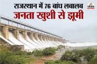 Monsoon Brought Good News for Rajasthan 213 Dry Dams Came Rain Water 76 dams became Full