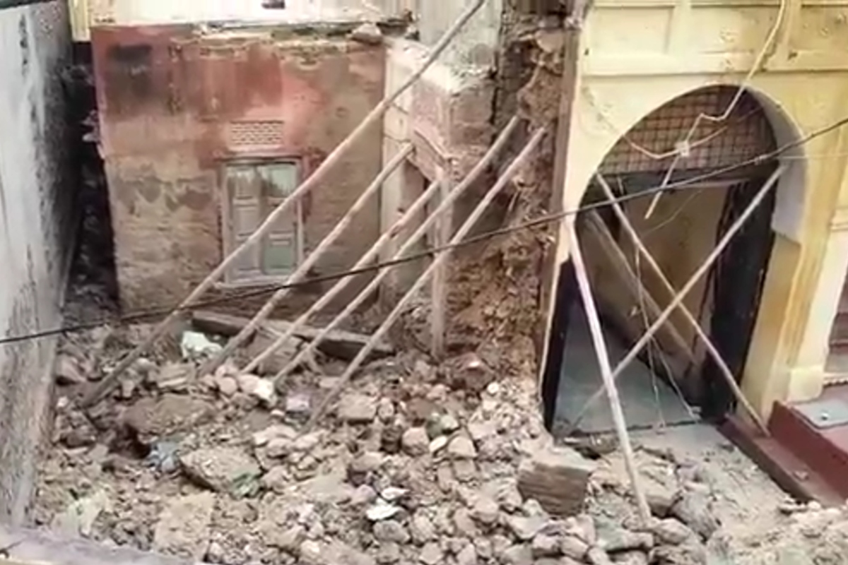 School collapsed in Bikaner
