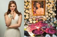 Shefali Jariwala Premier Meet:शेफाली जरीवाला के परिवार के साथ खड़े पराग त्यागी और मीका सिंह, दी सांत्वना