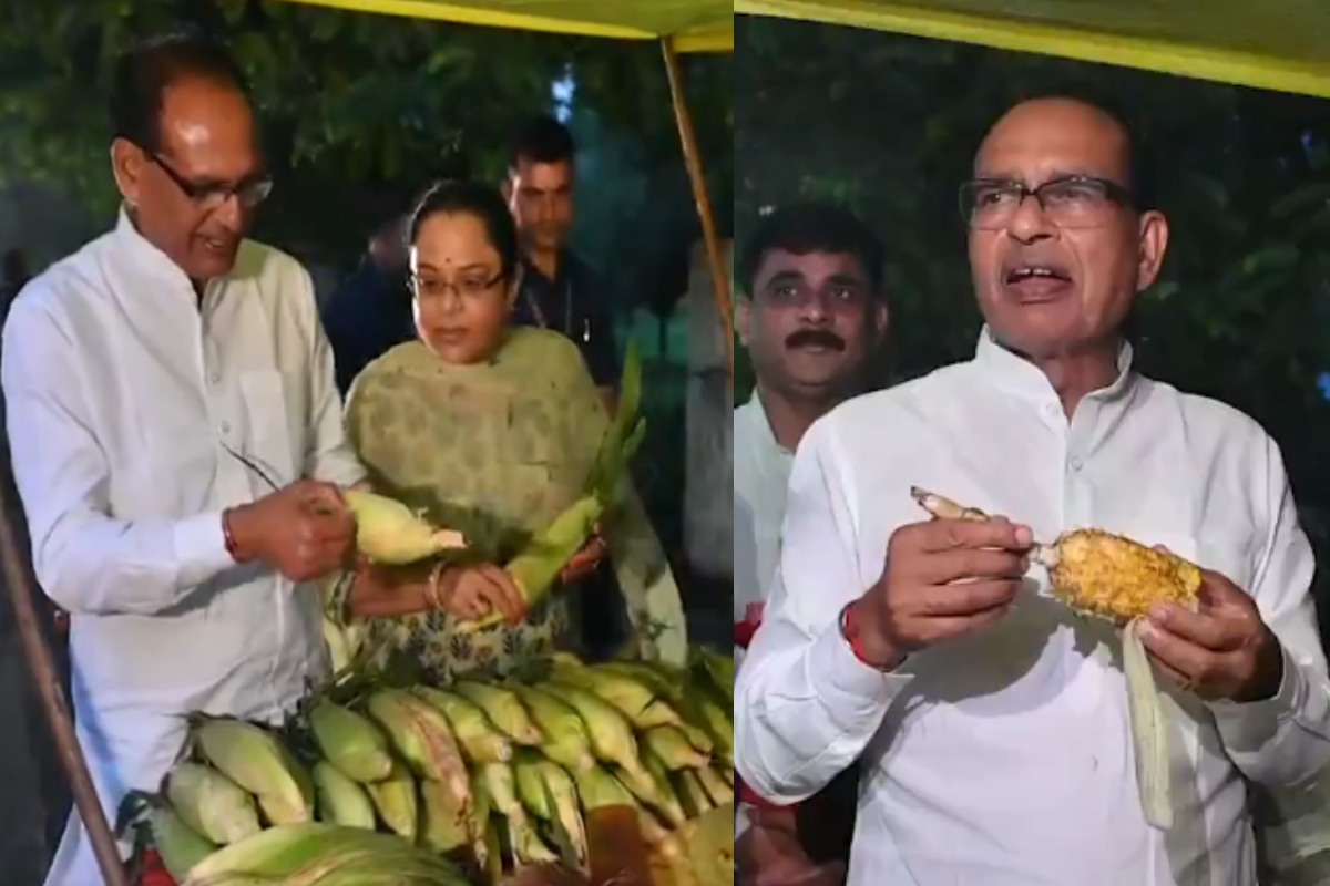 बारिश में खुद को रोक नहीं पाए शिवराज… पत्नी संग लिया भीगे मौसम और भुट्टे का मजा