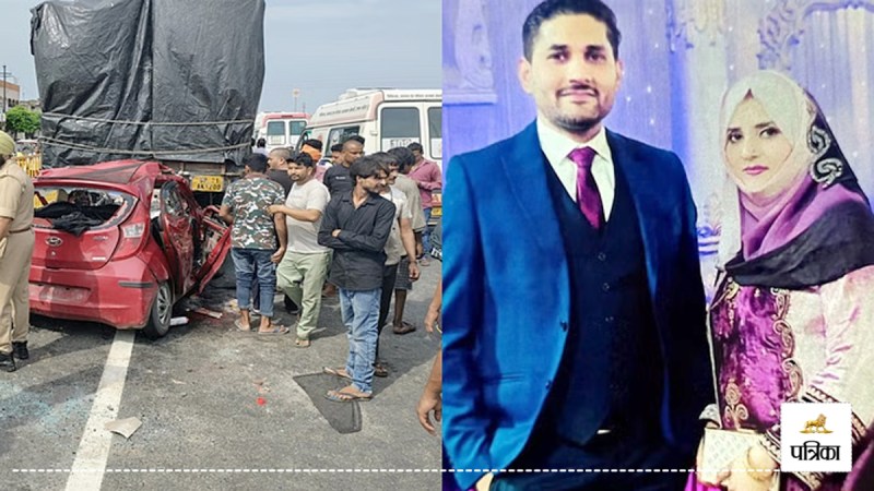 Soldier-wife lost their lives in accident in Amroha