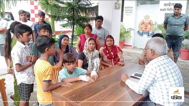 Teacher lost his temper for not doing homework in sambhal