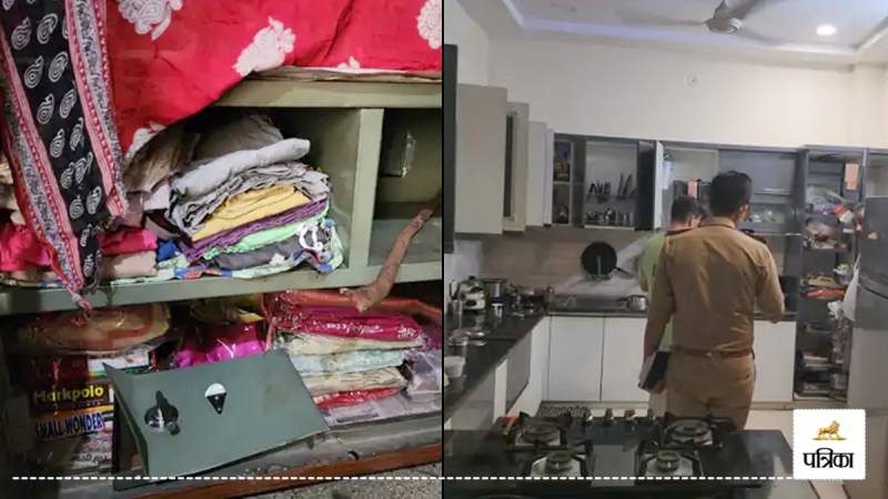 Theft in filmy style in Sambhal Husband and wife were locked in room