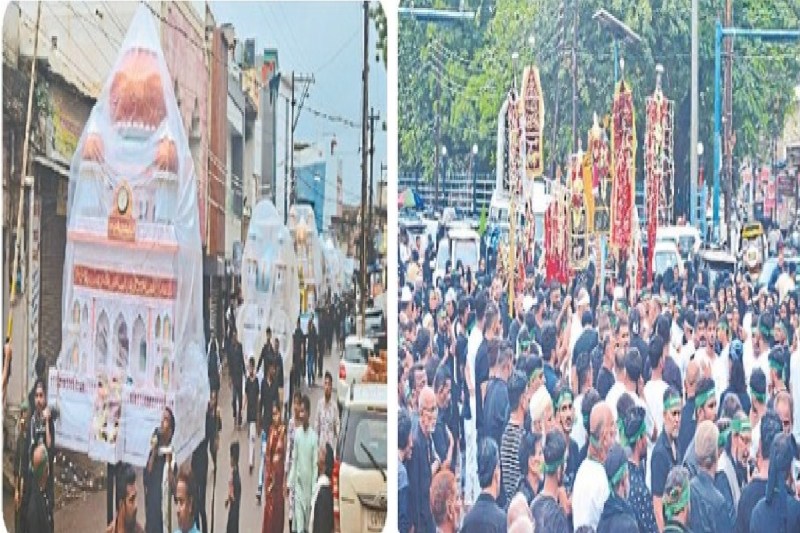 CG News: रायपुर में देर रात निकला ताजिया जुलूस, करबला तालाब में हुआ विसर्जन(photo-patrika)